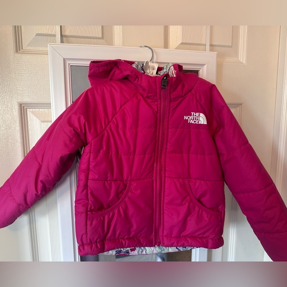EUCđź©·The North Face Reversible Perrito Hooded Jacket 4T - Picture 8 of 11